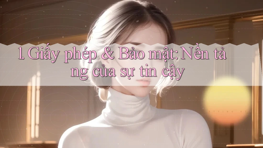 1. Giấy phép & Bảo mật: Nền tảng của sự tin cậy 1. Giấy phép & Bảo mật: Nền tảng của sự tin cậy