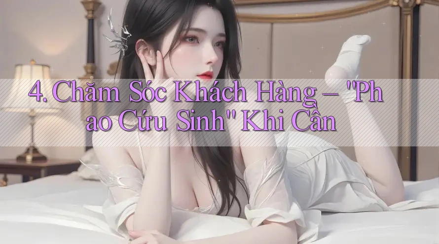 4. Chăm Sóc Khách Hàng – “Phao Cứu Sinh” Khi Cần 4. Chăm Sóc Khách Hàng – “Phao Cứu Sinh” Khi Cần