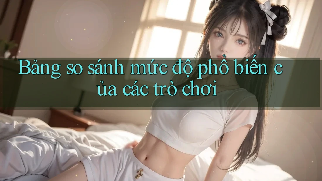 Bảng so sánh mức độ phổ biến của các trò chơi