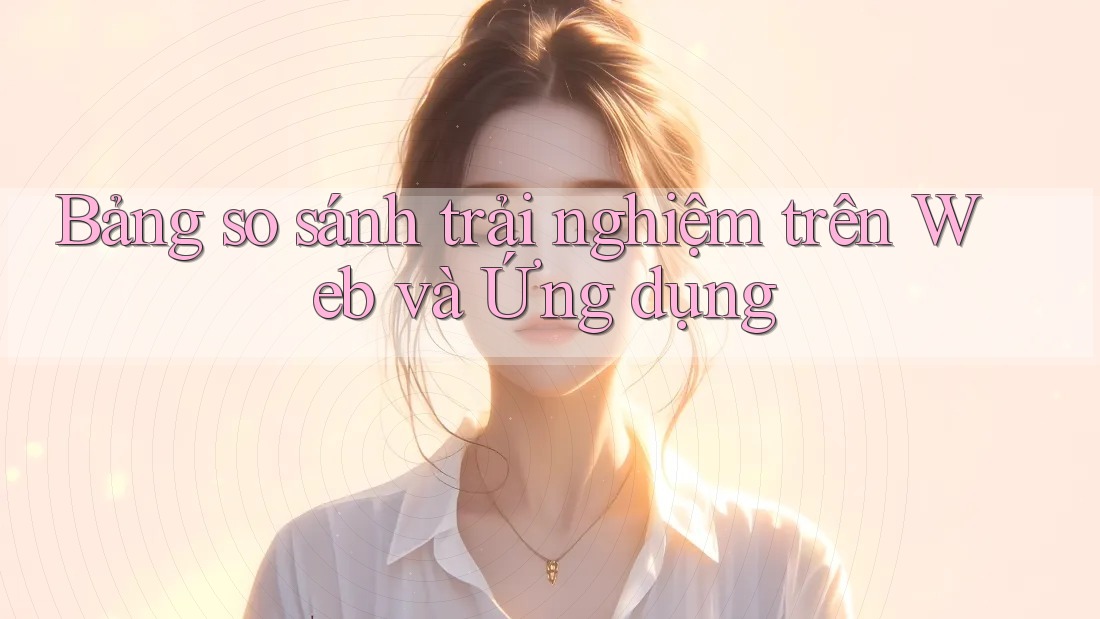 Bảng so sánh trải nghiệm trên web và ứng dụng Bảng so sánh trải nghiệm trên web và ứng dụng