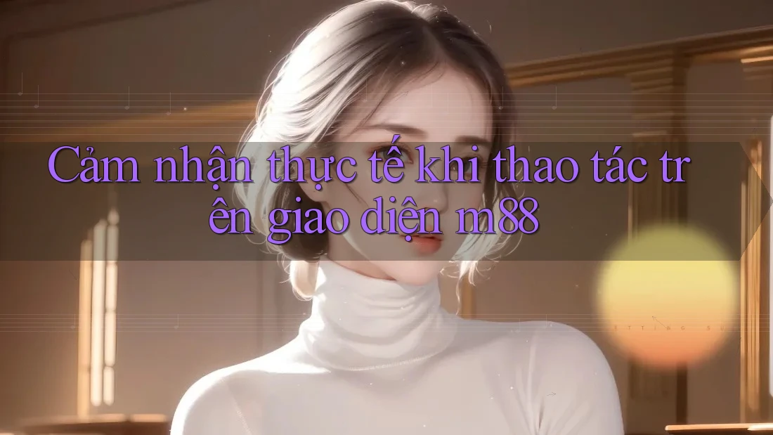 Cảm nhận thực tế khi thao tác trên giao diện m88 Cảm nhận thực tế khi thao tác trên giao diện m88