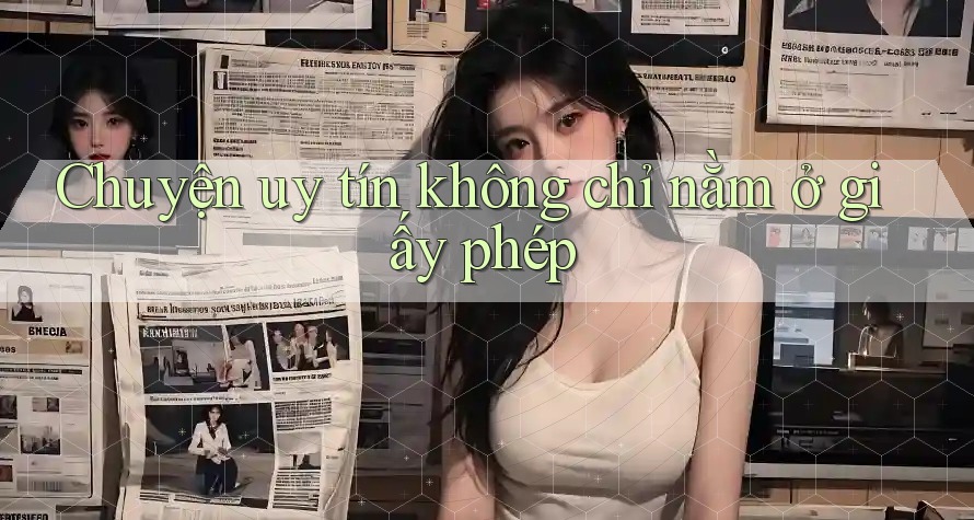 Chuyện uy tín không chỉ nằm ở giấy phép Chuyện uy tín không chỉ nằm ở giấy phép