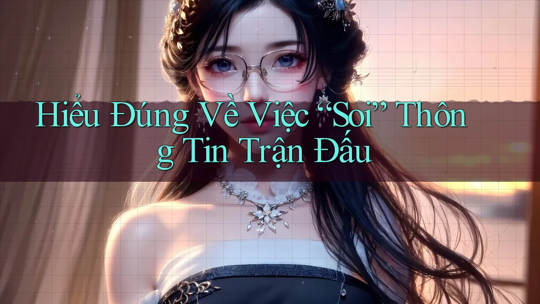 Hiểu Đúng Về Việc “Soi” Thông Tin Trận Đấu