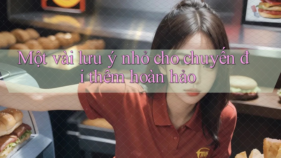 Một vài lưu ý nhỏ cho chuyến đi thêm hoàn hảo