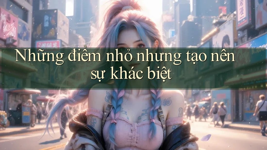 Những điểm nhỏ nhưng tạo nên sự khác biệt Những điểm nhỏ nhưng tạo nên sự khác biệt