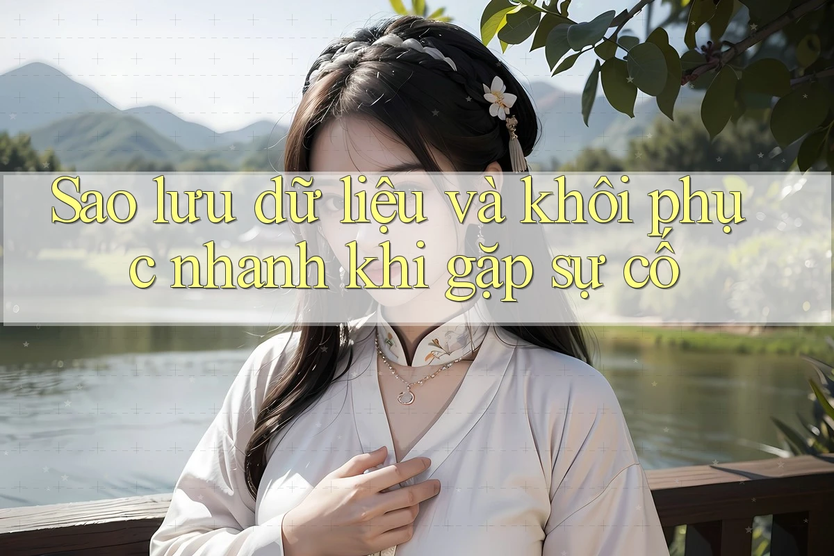 Sao lưu dữ liệu và khôi phục nhanh khi gặp sự cố Sao lưu dữ liệu và khôi phục nhanh khi gặp sự cố