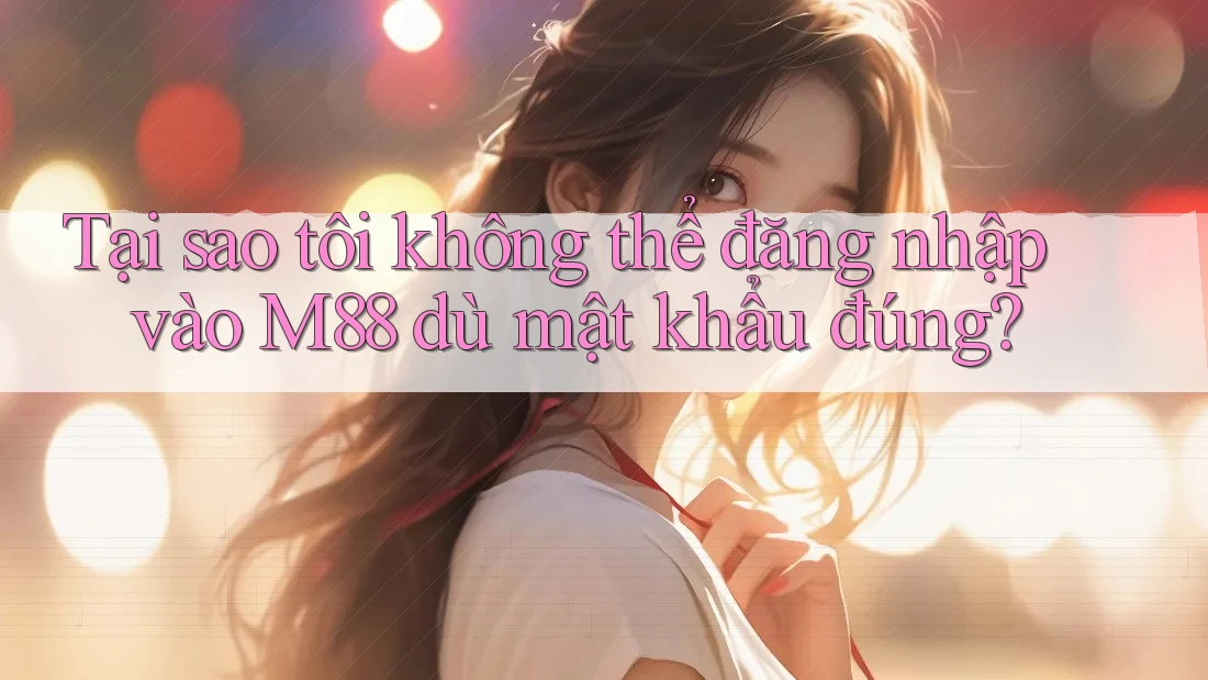 Tại sao tôi không thể đăng nhập vào M88 dù mật khẩu đúng? Tại sao tôi không thể đăng nhập vào M88 dù mật khẩu đúng?