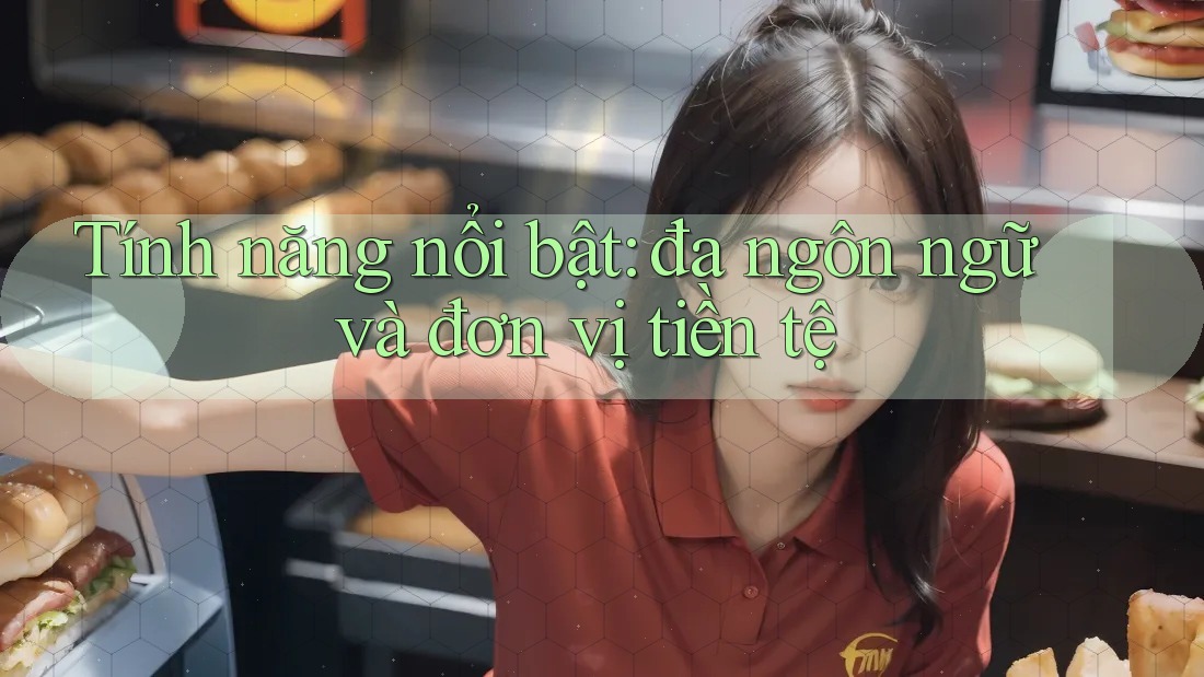 Tính năng nổi bật: đa ngôn ngữ và đơn vị tiền tệ Tính năng nổi bật: đa ngôn ngữ và đơn vị tiền tệ