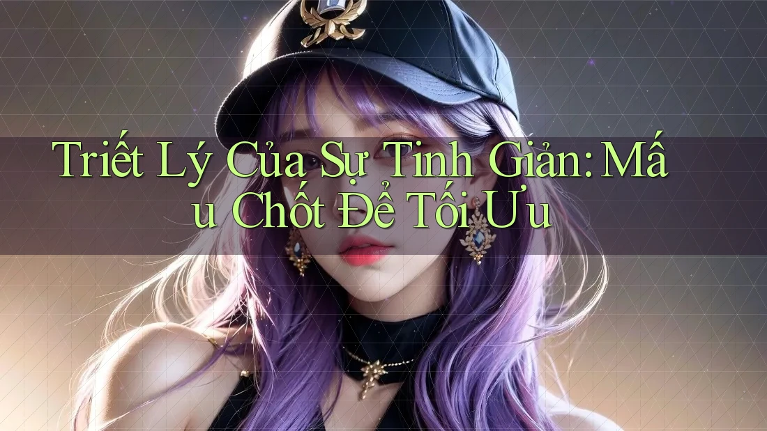 Triết Lý Của Sự Tinh Giản: Mấu Chốt Để Tối Ưu